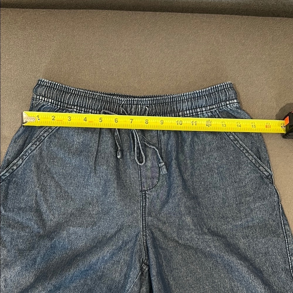 Karen Scott Blue Denim Shorts - Picture 4 of 5